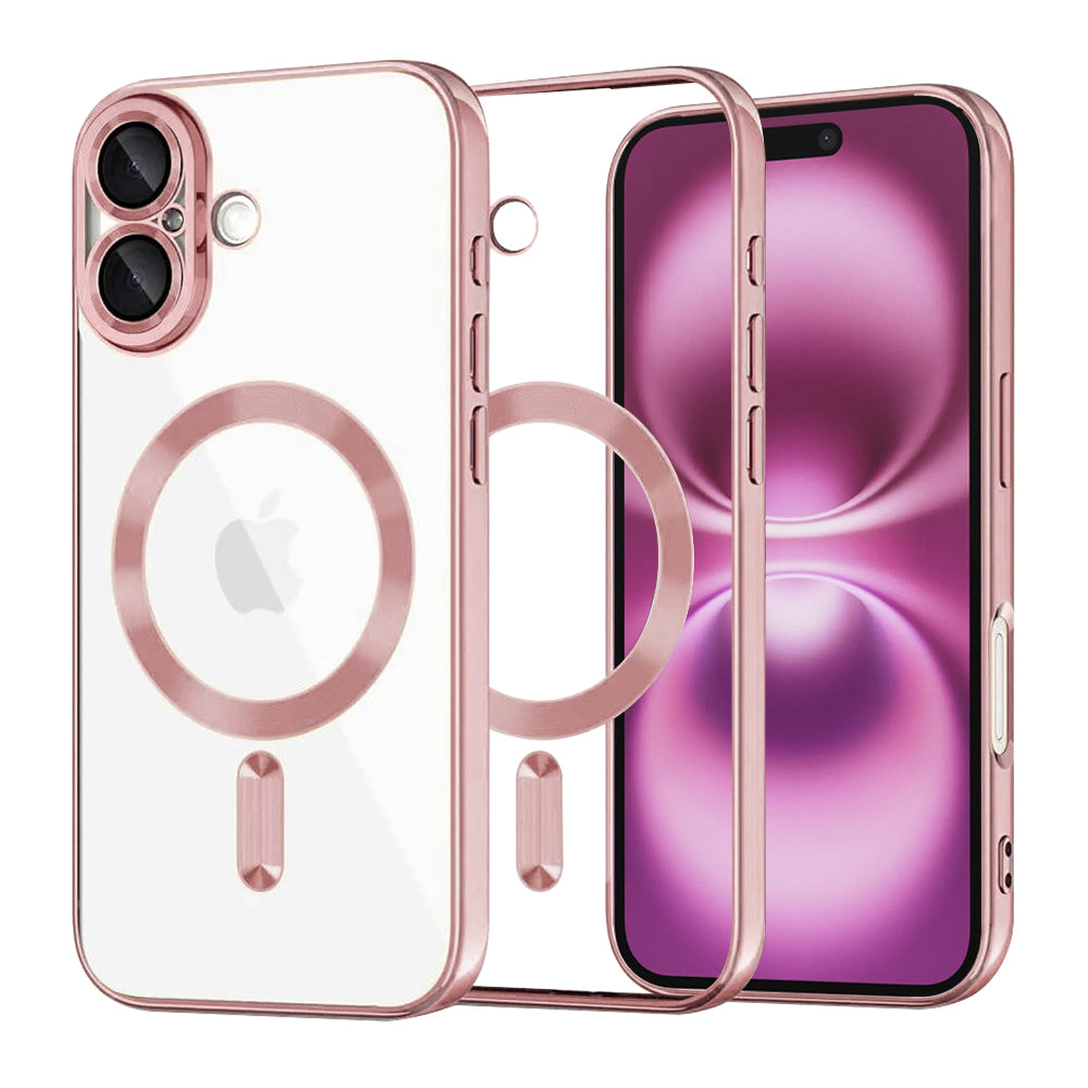 Techsuit - Luxury Crystal MagSafe - iPhone 16 Plus - Pink