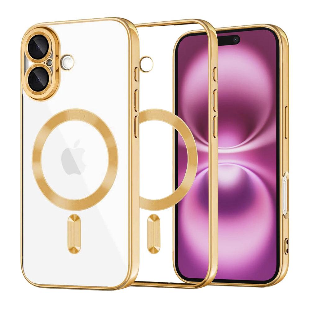 Techsuit - Luxury Crystal MagSafe - iPhone 16 Plus - Gold