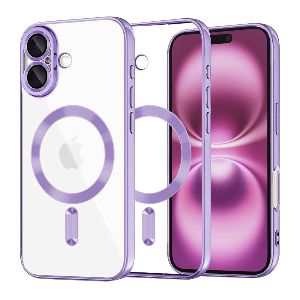 Techsuit - Luxury Crystal MagSafe - iPhone 16 Plus - Light Purple