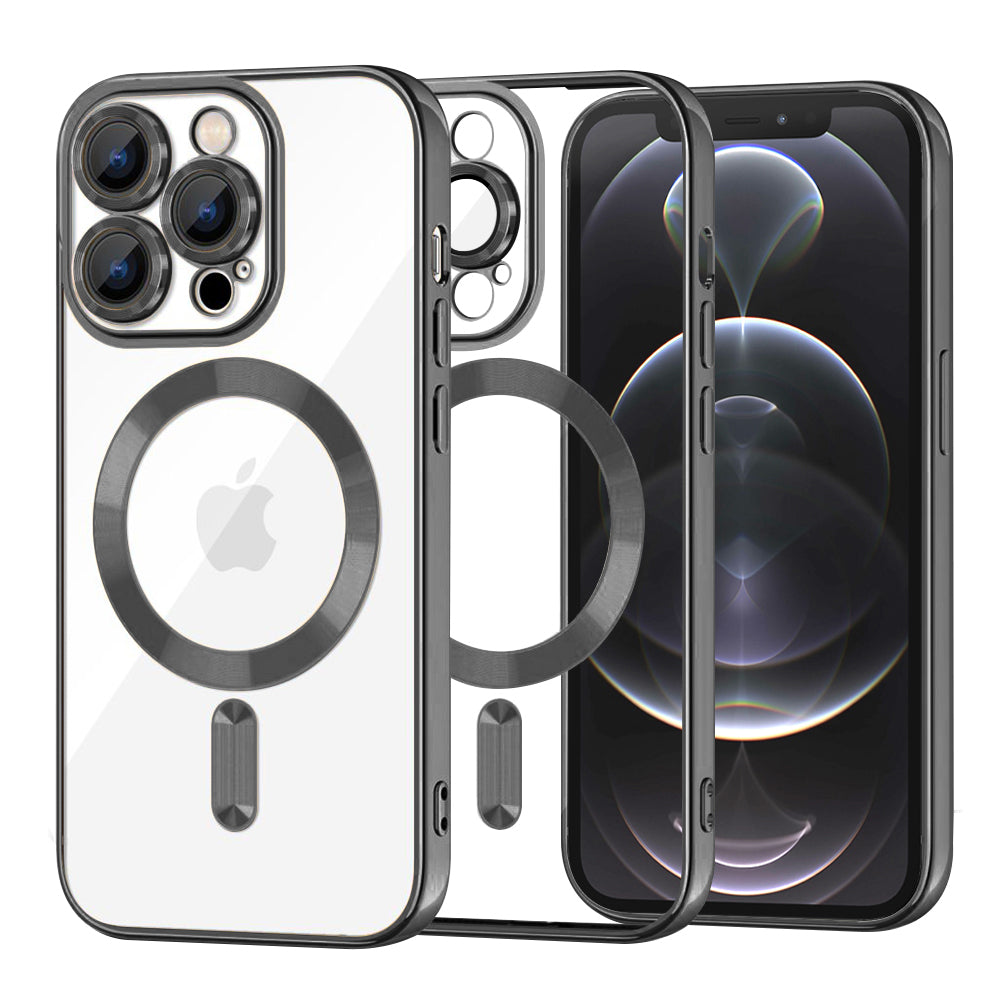 Techsuit - Luxury Crystal MagSafe - iPhone 12 Pro - Black