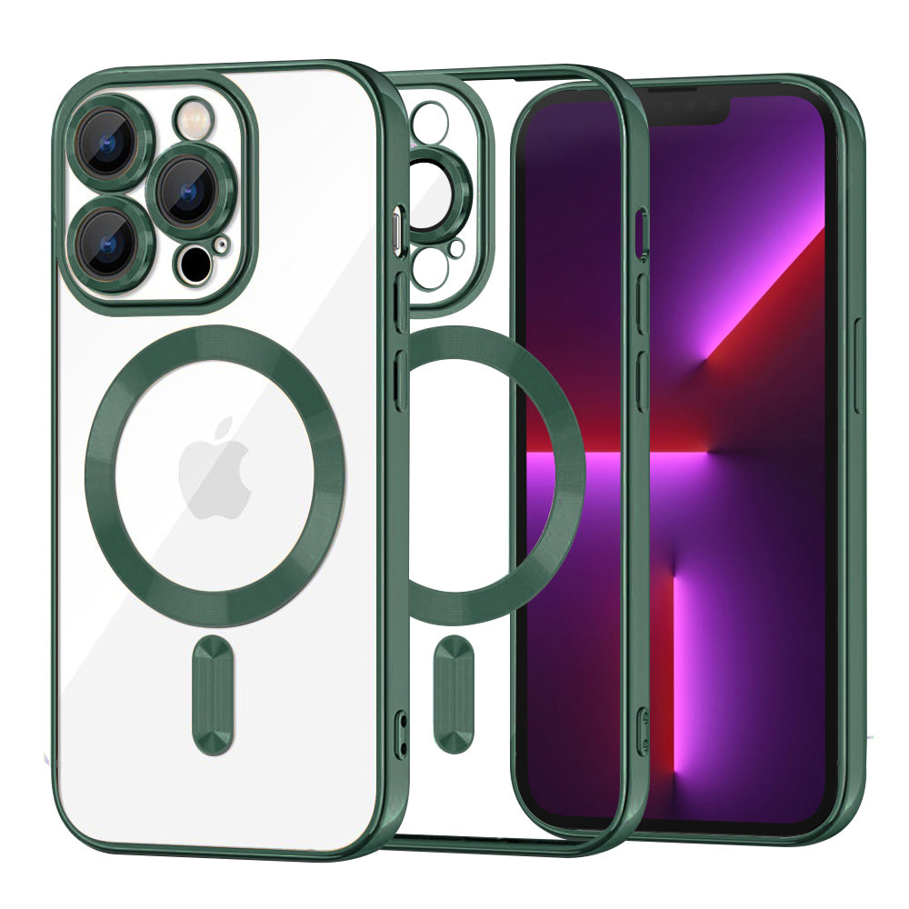 Techsuit - Luxury Crystal MagSafe - iPhone 13 Pro - Deep Green