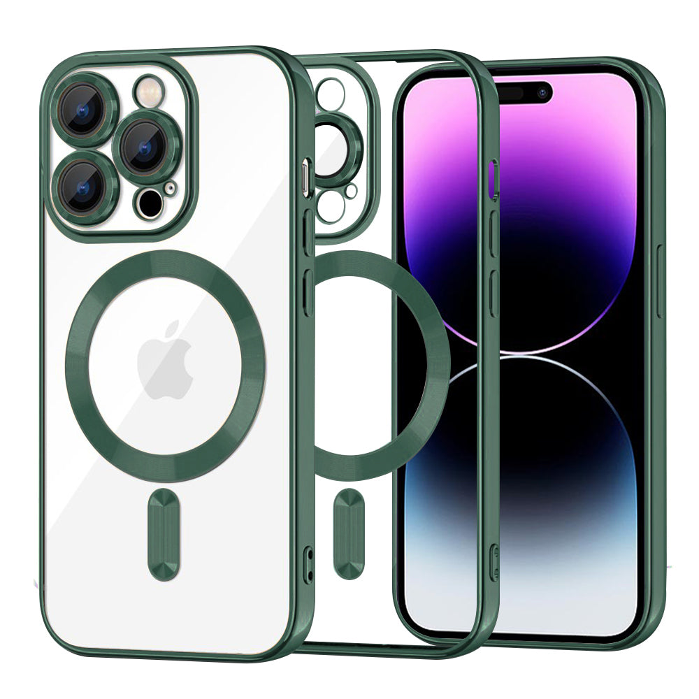 Techsuit - Luxury Crystal MagSafe - iPhone 14 Pro Max - Deep Green