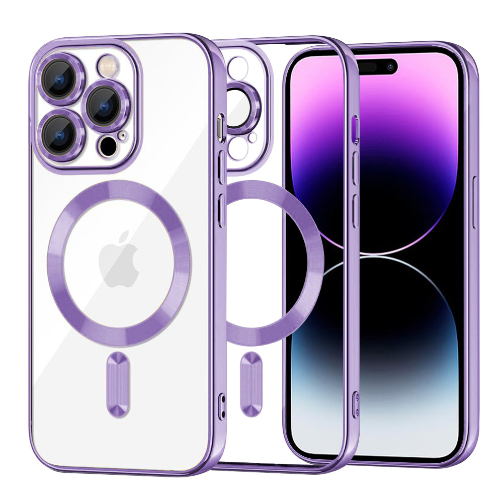 Techsuit - Luxury Crystal MagSafe - iPhone 14 Pro Max - Light Purple