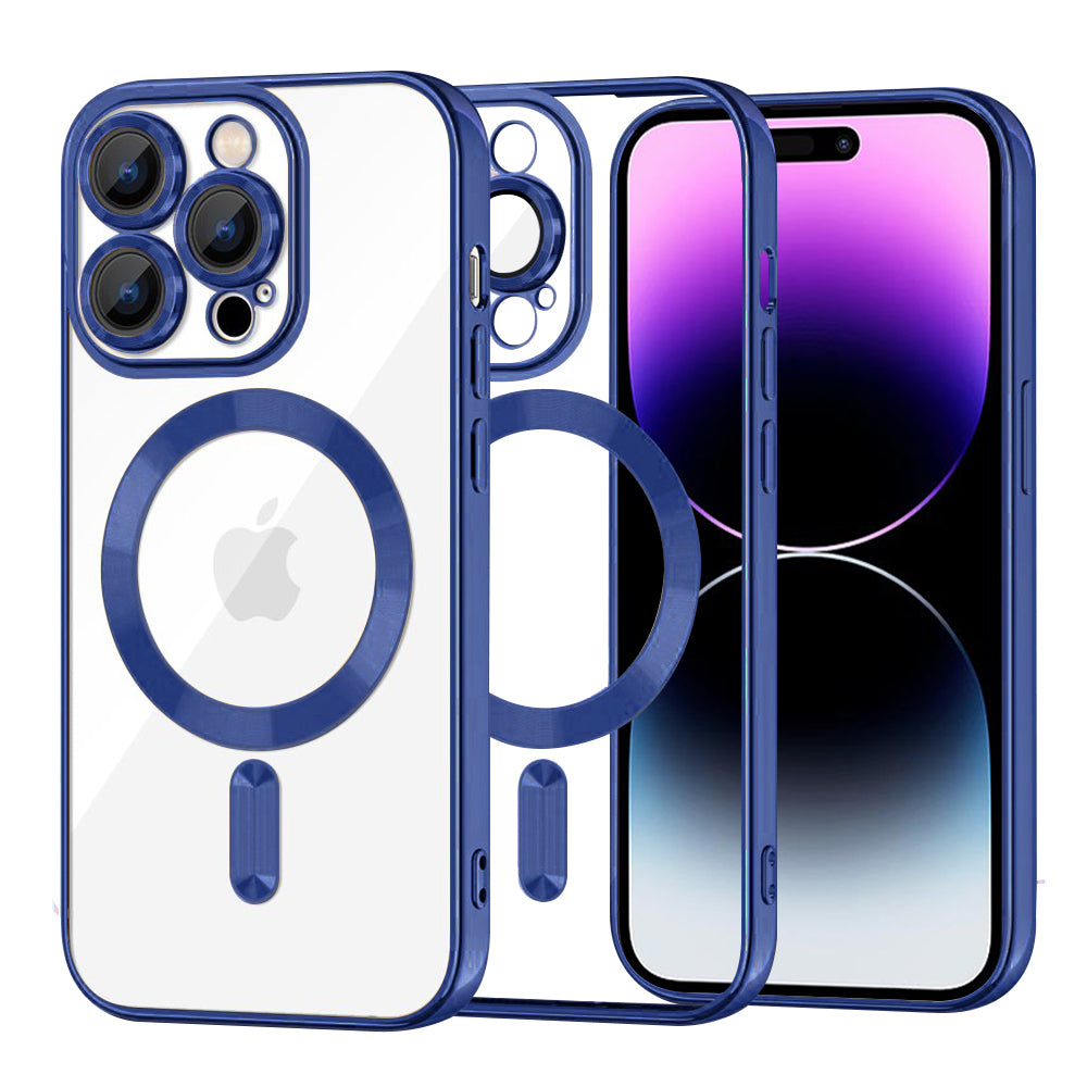 Techsuit - Luxury Crystal MagSafe - iPhone 14 Pro Max - Deep Blue