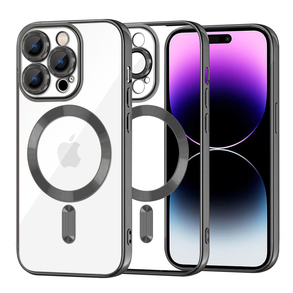 Techsuit - Luxury Crystal MagSafe - iPhone 14 Pro Max - Black
