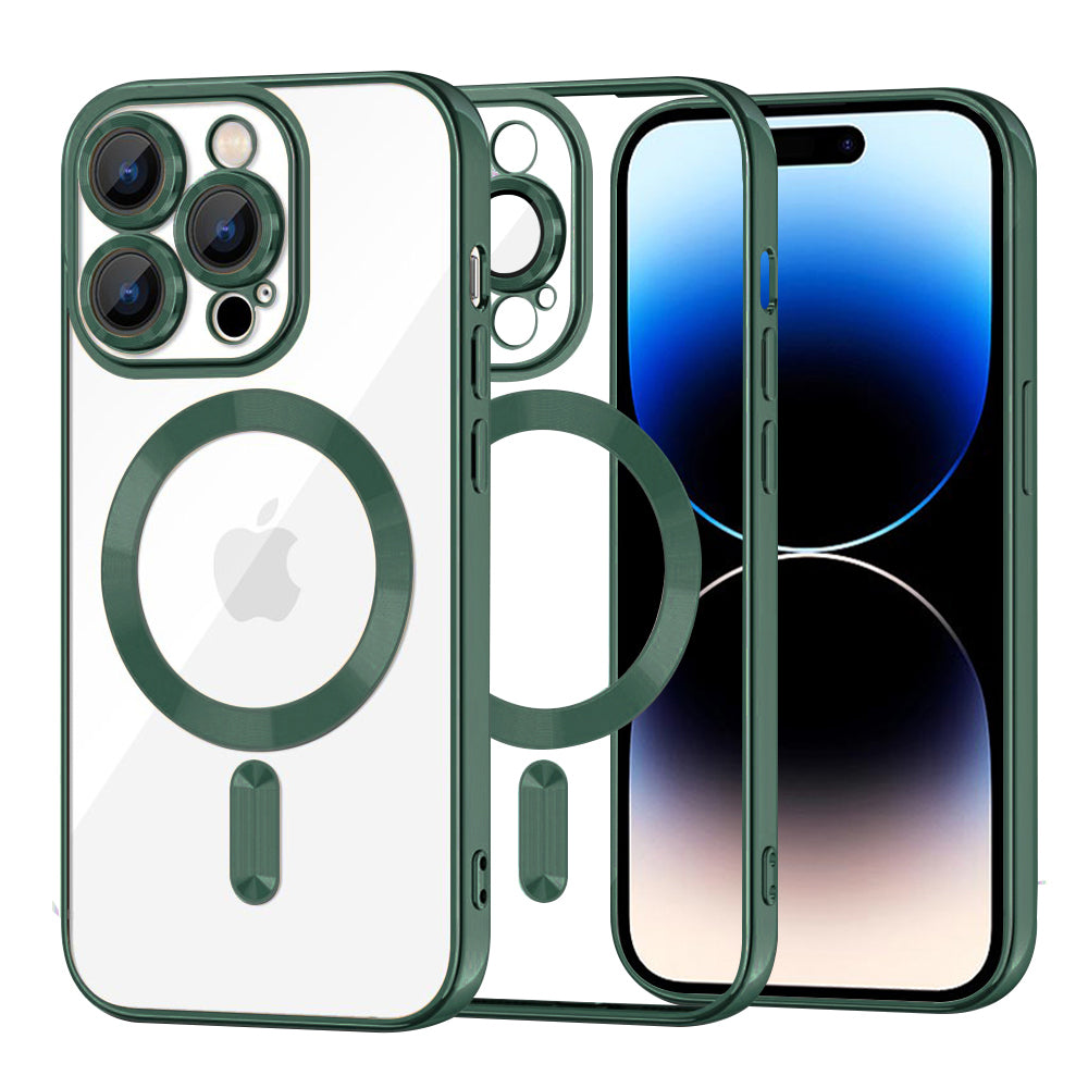 Techsuit - Luxury Crystal MagSafe - iPhone 14 Pro - Deep Green
