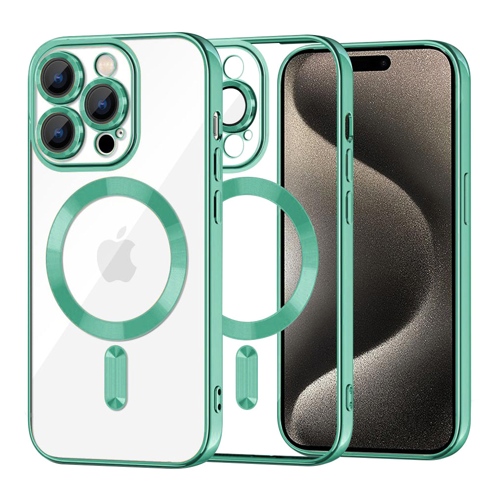 Techsuit - Luxury Crystal MagSafe - iPhone 15 Pro Max - Light Green