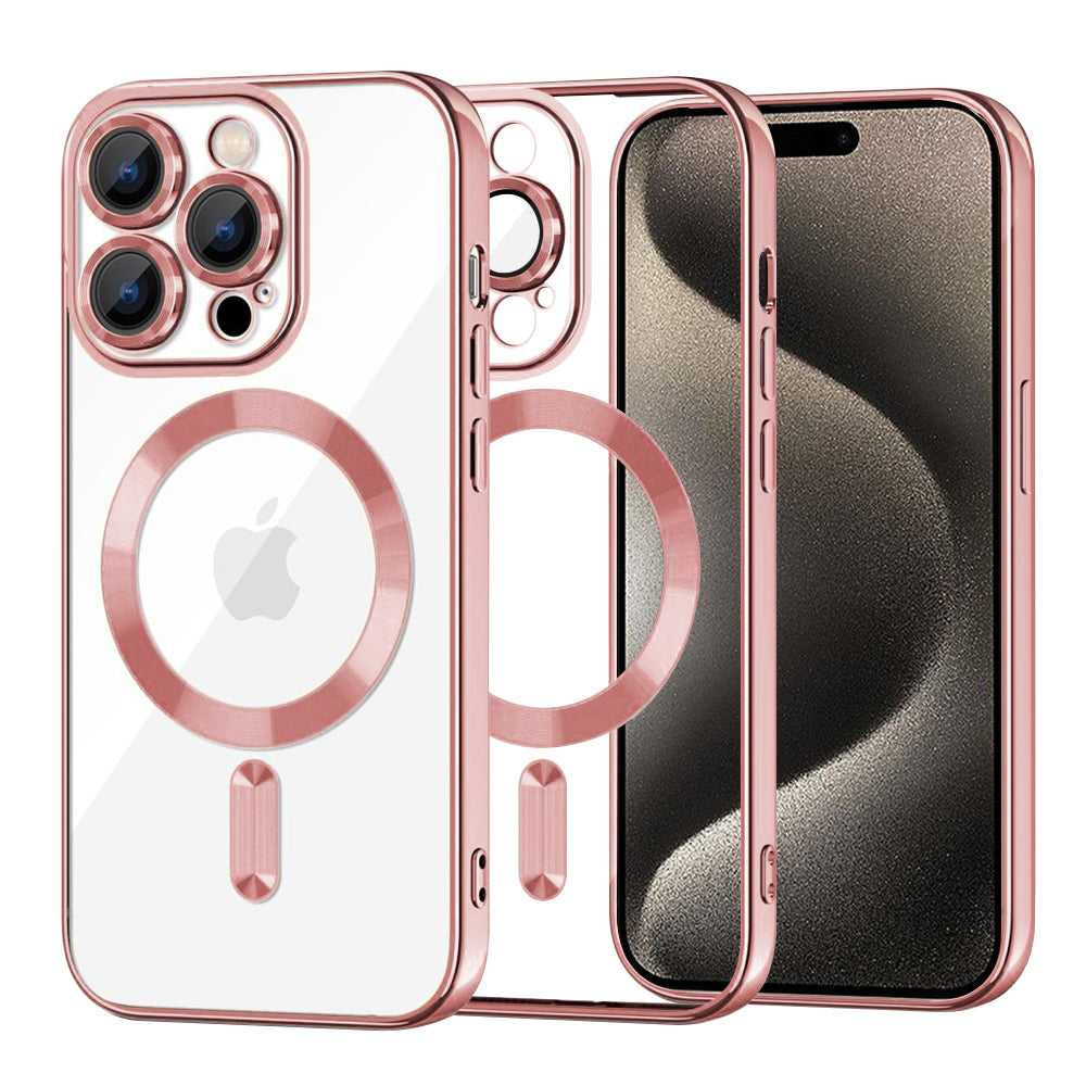 Techsuit - Luxury Crystal MagSafe - iPhone 15 Pro Max - Pink