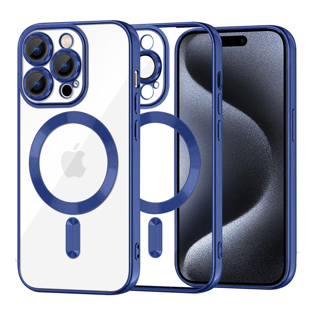 Techsuit - Luxury Crystal MagSafe - iPhone 15 Pro - Deep Blue
