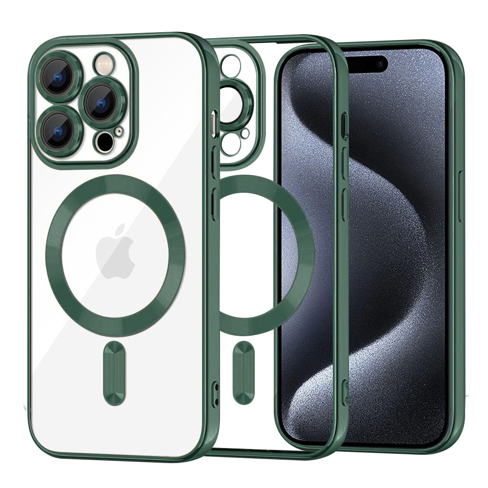Techsuit - Luxury Crystal MagSafe - iPhone 15 Pro - Deep Green
