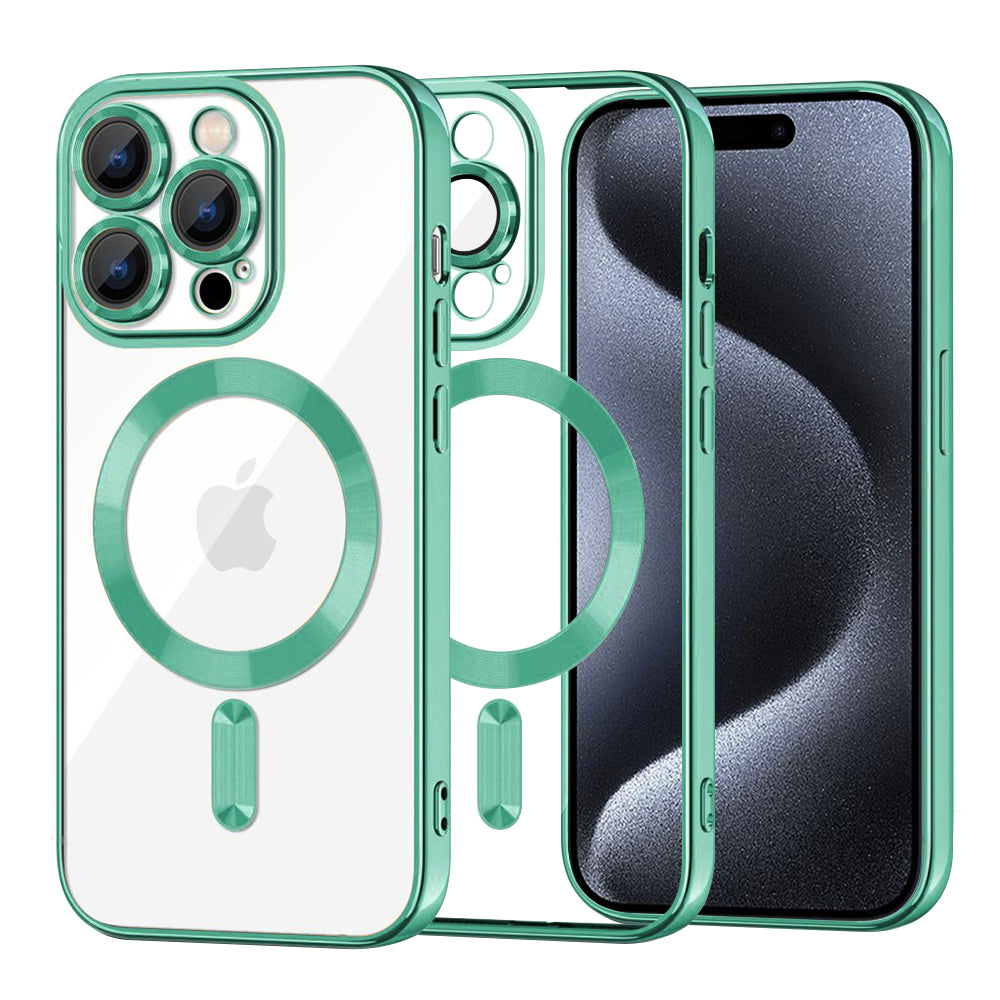 Techsuit - Luxury Crystal MagSafe - iPhone 15 Pro - Light Green