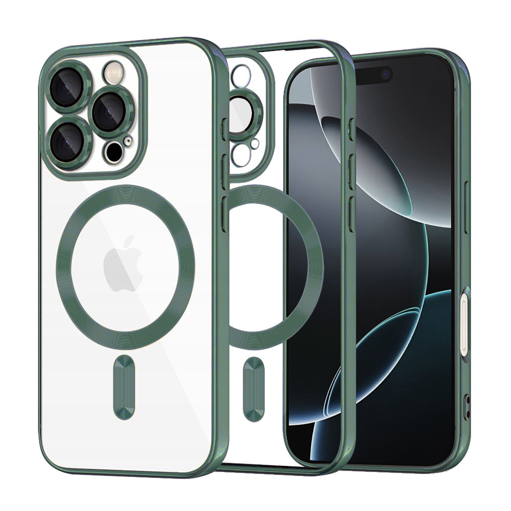 Techsuit - Luxury Crystal MagSafe - iPhone 16 Pro - Deep Green