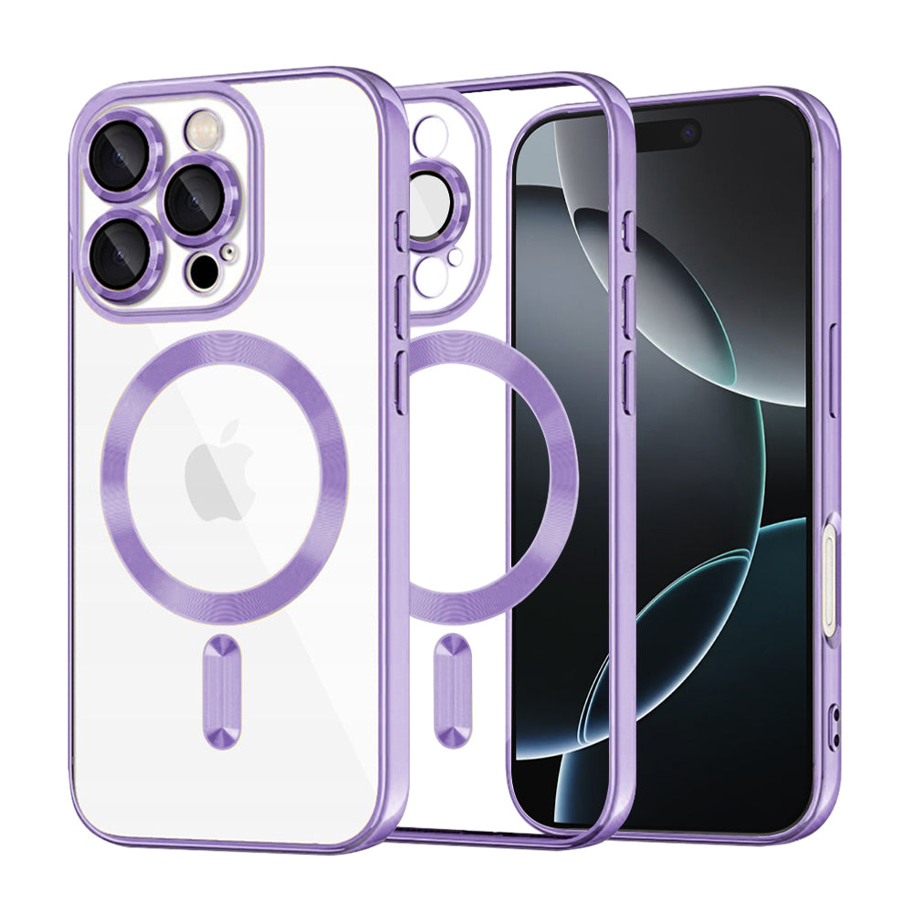 Techsuit - Luxury Crystal MagSafe - iPhone 16 Pro - Light Purple