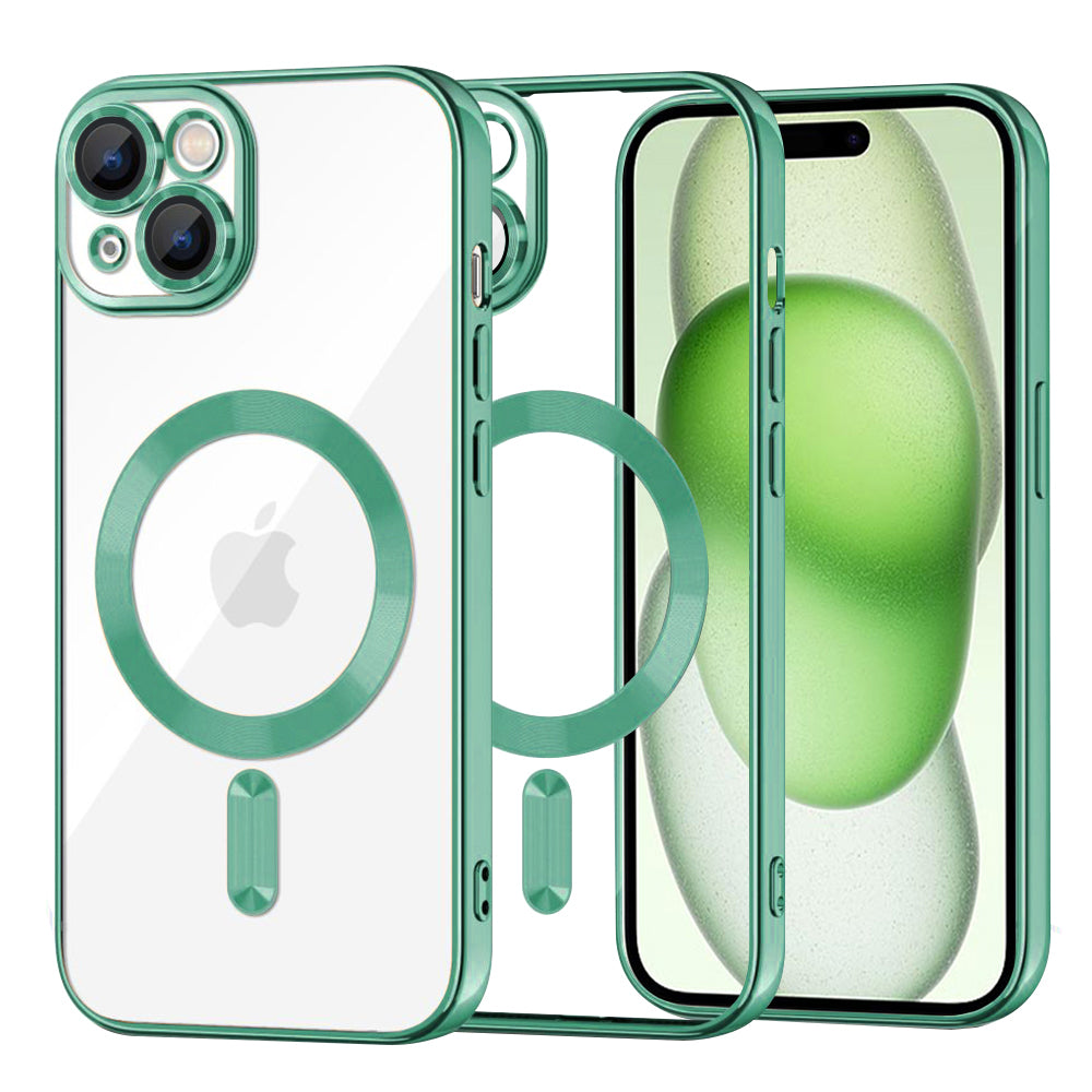 Techsuit - Luxury Crystal MagSafe - iPhone 15 Plus - Light Green