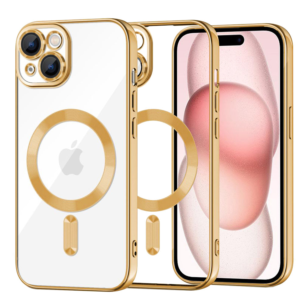 Techsuit - Luxury Crystal MagSafe - iPhone 15 - Gold
