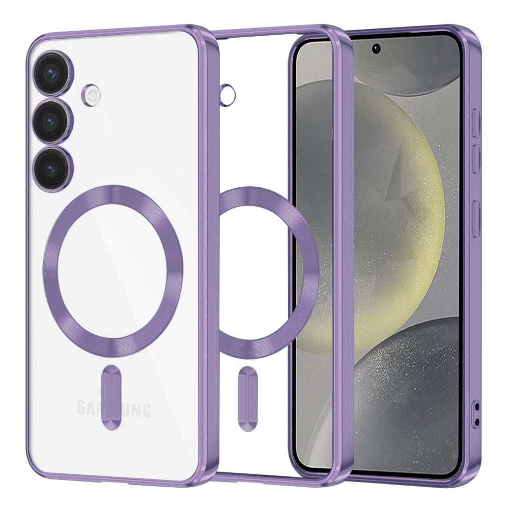 Techsuit - Luxury Crystal MagSafe - Samsung Galaxy S24 - Light Purple