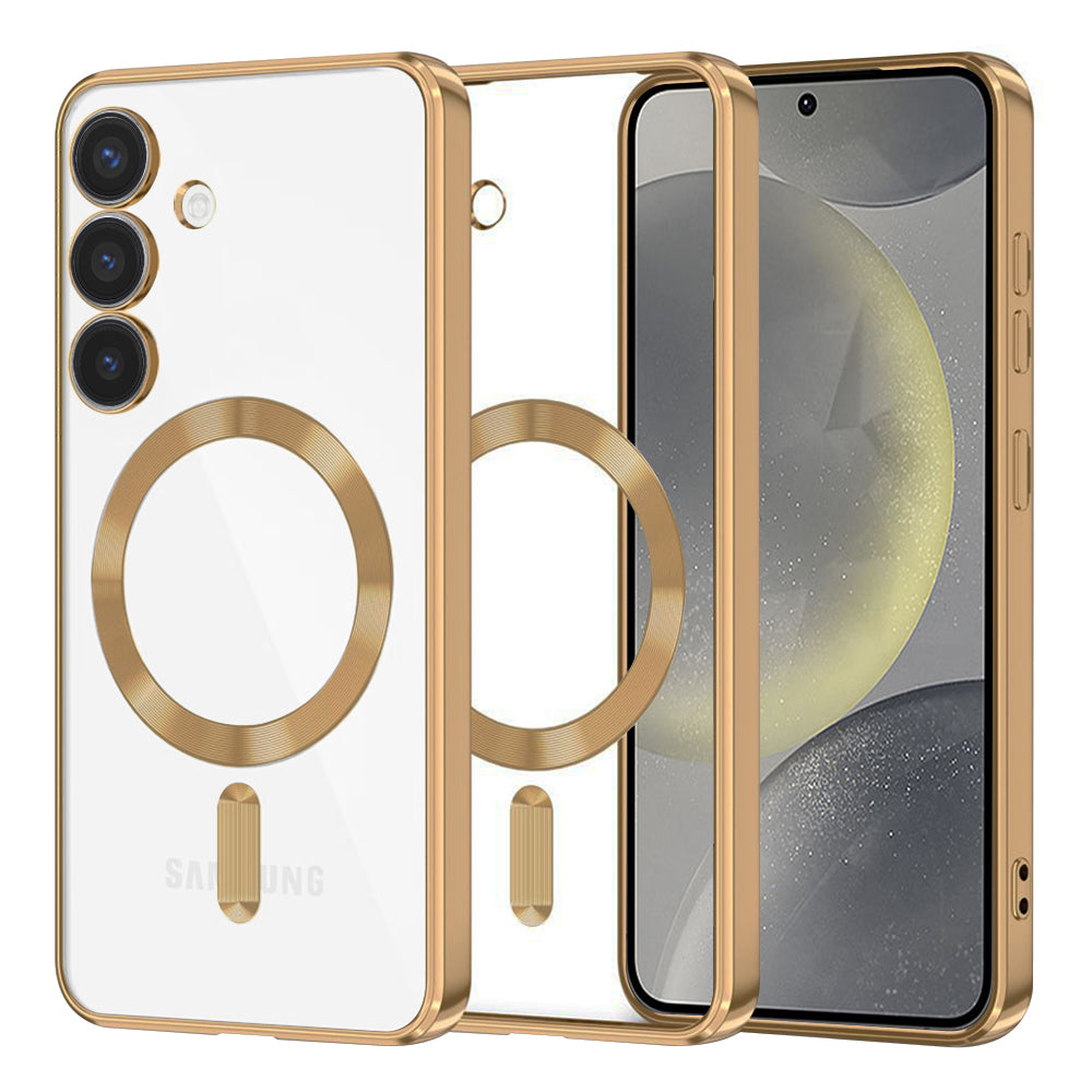 Techsuit - Luxury Crystal MagSafe - Samsung Galaxy S24 - Gold