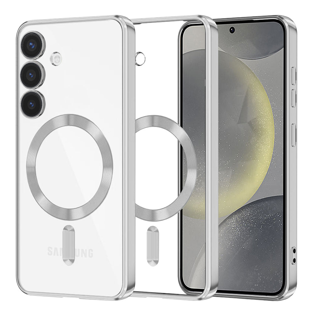 Techsuit - Luxury Crystal MagSafe - Samsung Galaxy S24 - Silver