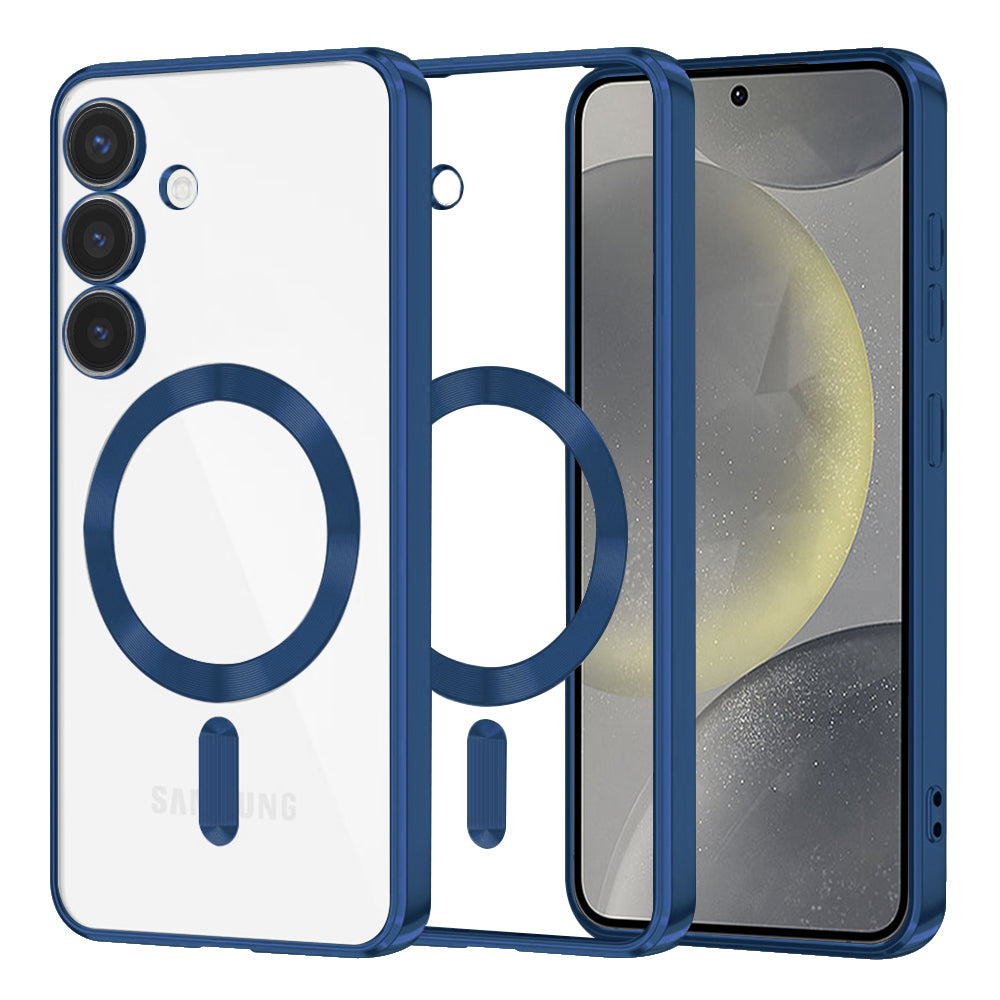 Techsuit - Luxury Crystal MagSafe - Samsung Galaxy S24 - Deep Blue
