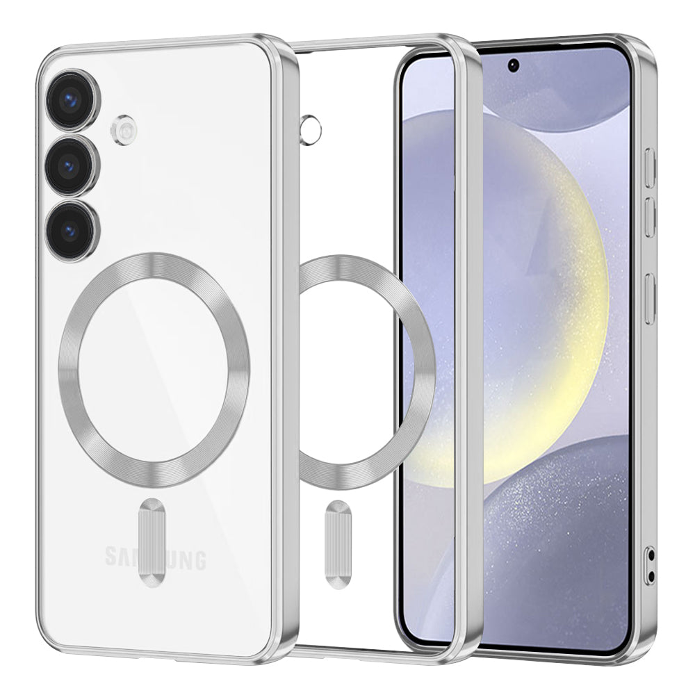 Techsuit - Luxury Crystal MagSafe - Samsung Galaxy S24 Plus - Silver