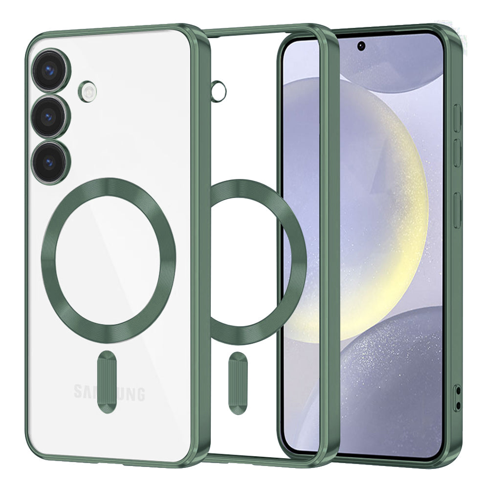 Techsuit - Luxury Crystal MagSafe - Samsung Galaxy S24 Plus - Deep Green