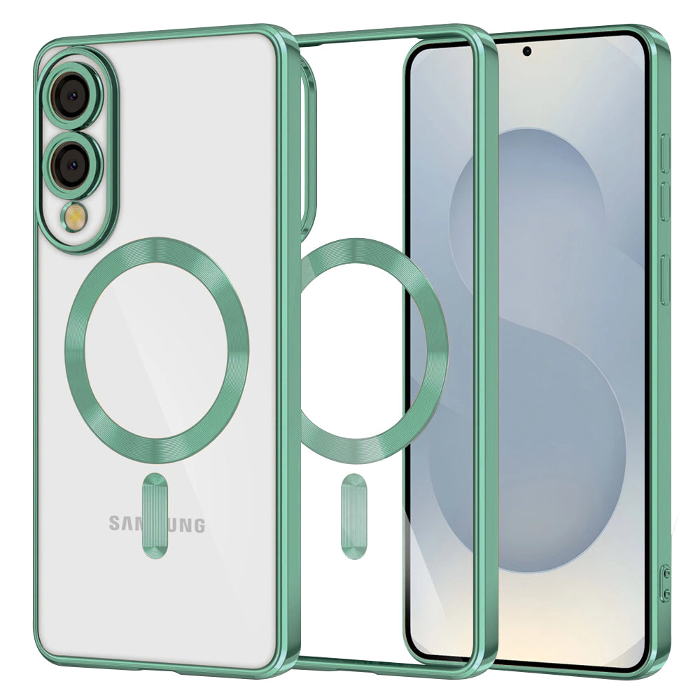 Techsuit - Luxury Crystal MagSafe - Samsung Galaxy S25 Edge - Light Green