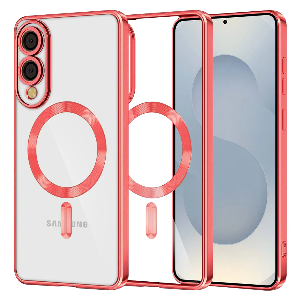 Techsuit - Luxury Crystal MagSafe - Samsung Galaxy S25 Edge - Red