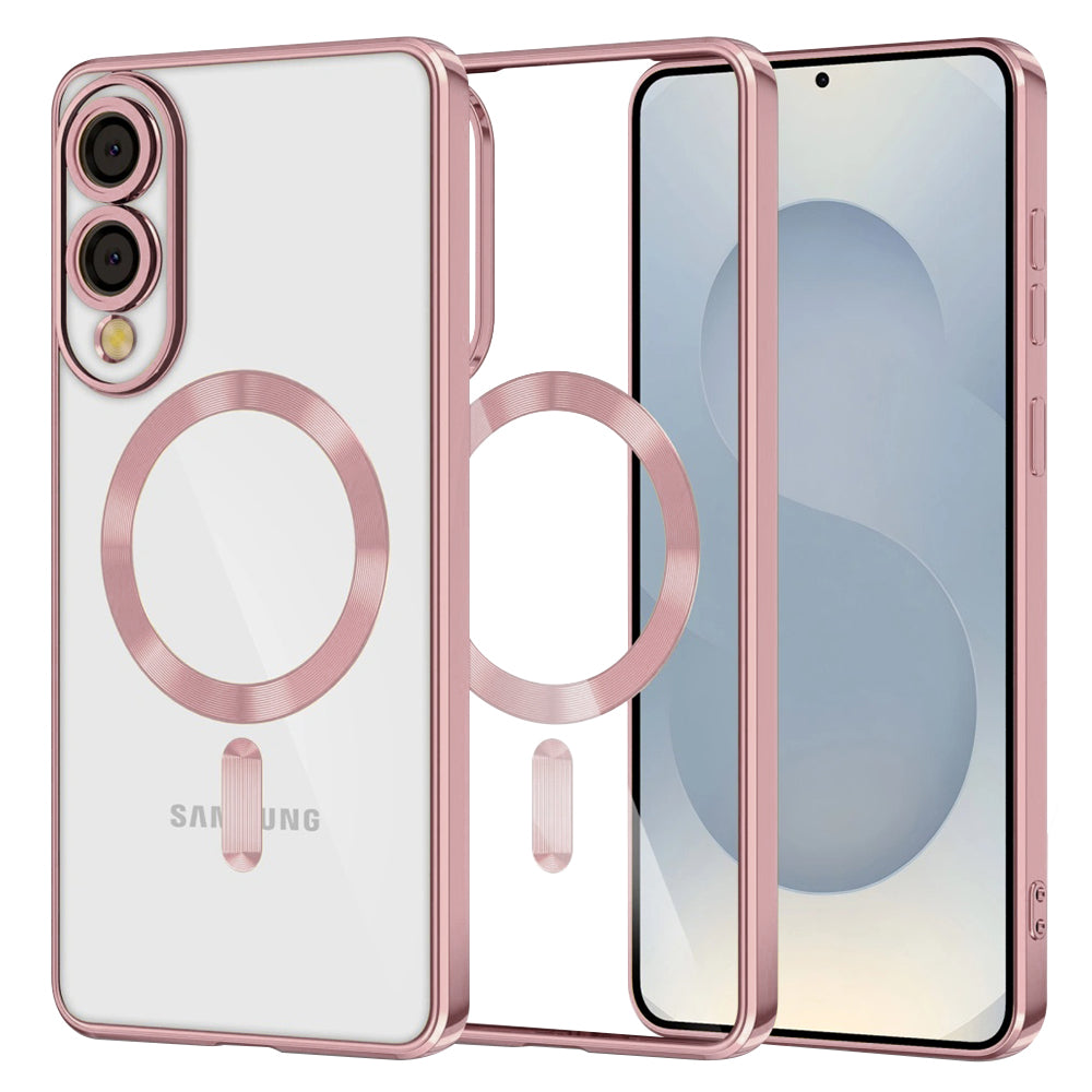 Techsuit - Luxury Crystal MagSafe - Samsung Galaxy S25 Edge - Pink