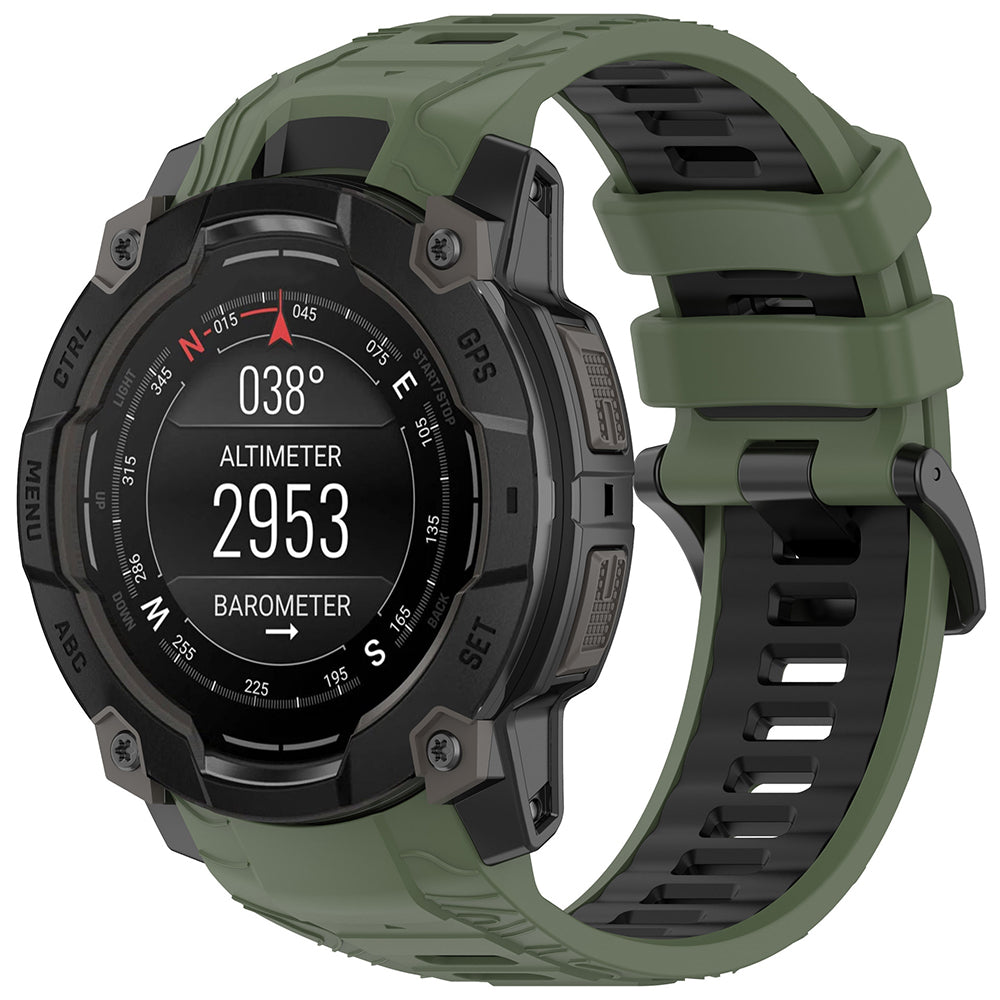 Techsuit - Watchband (W077) - Garmin Instinct 3 45mm / Instinct 3 45 Solar - Green