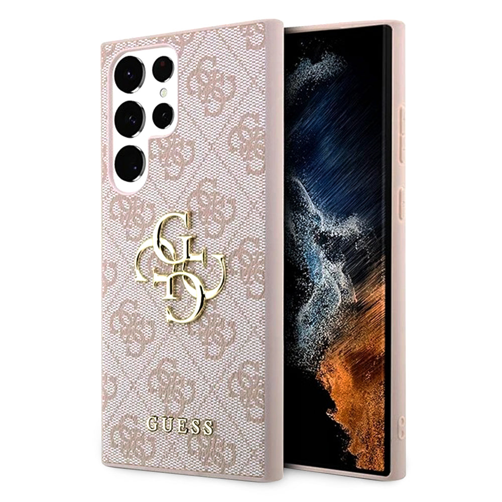 Guess - Hardcase 4G Big Metal Logo (GUHCS23L4GMGPI) - Samsung Galaxy S23 Ultra - Pink