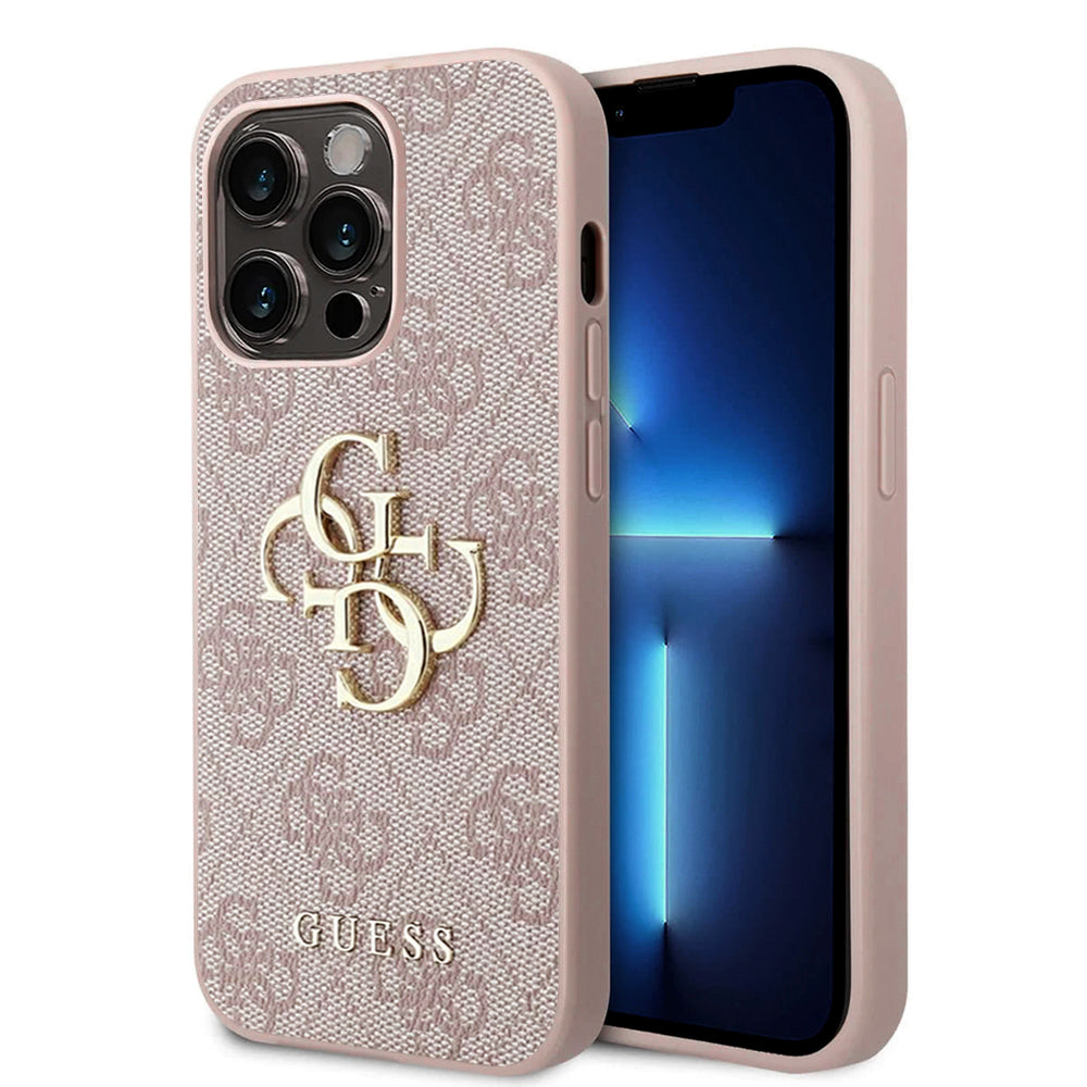Guess - Hardcase 4G Big Metal Logo (GUHCP15L4GMGPI) - iPhone 15 Pro - Pink