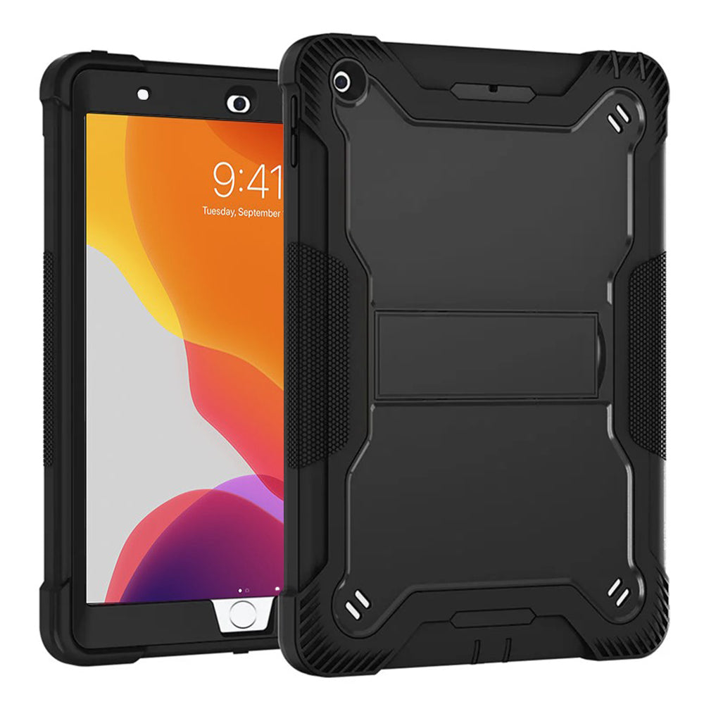 Techsuit - Rugged TabShell + Screen Protector - iPad 10.2 (2019/2020/2021) - Black