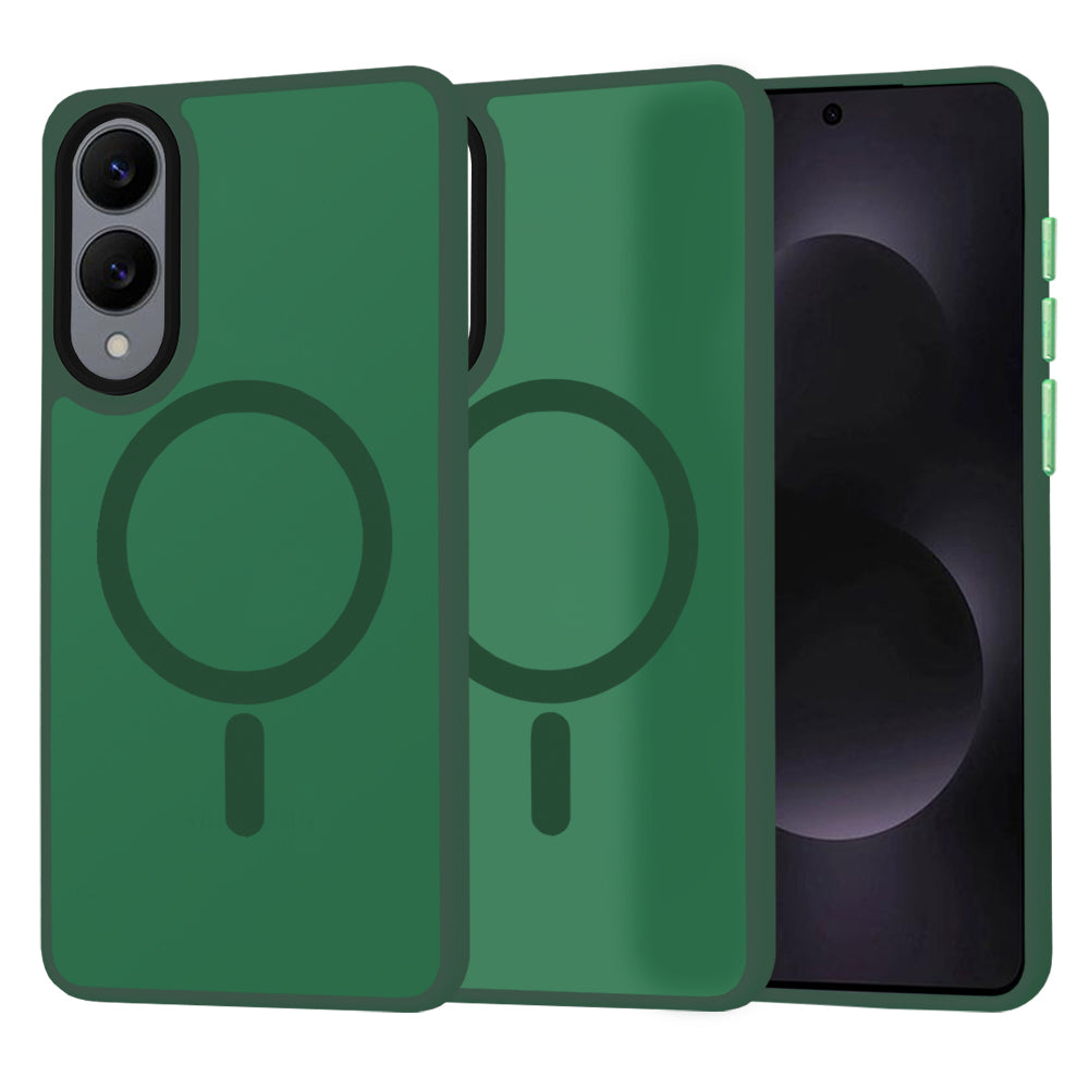 Techsuit - HaloFrost MagSafe Series - Samsung Galaxy S25 Edge - Midnight Green