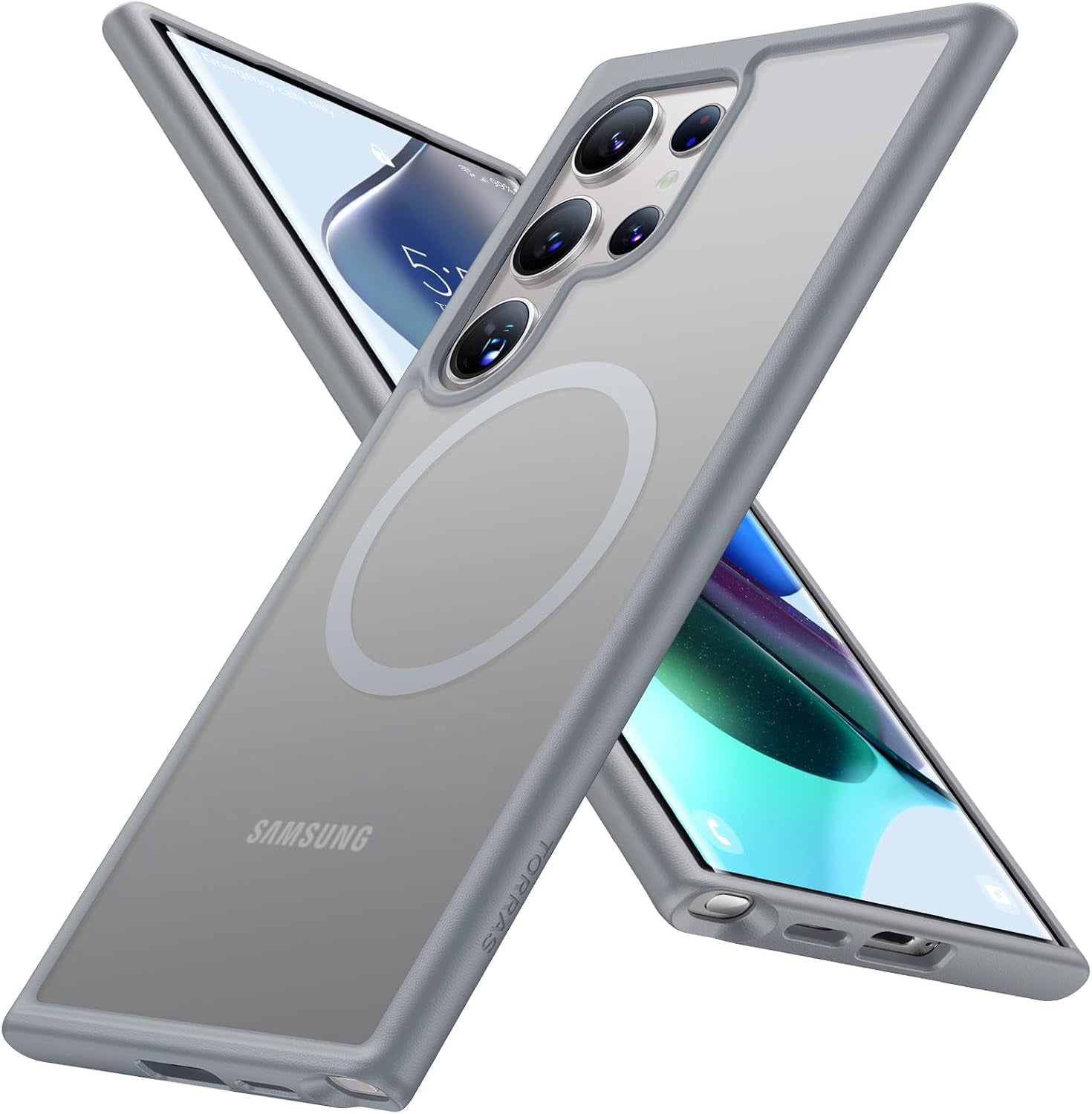 Torras - Guardian Magnetic Series - Samsung Galaxy S24 Ultra - Grey