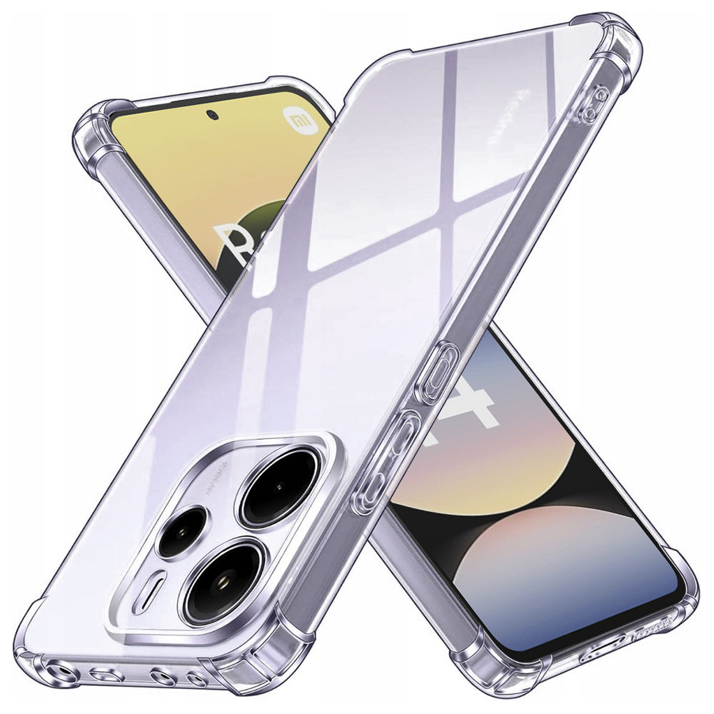 Techsuit - Shockproof Clear Silicone - Xiaomi Redmi Note 14 4G (Standard) - Clear