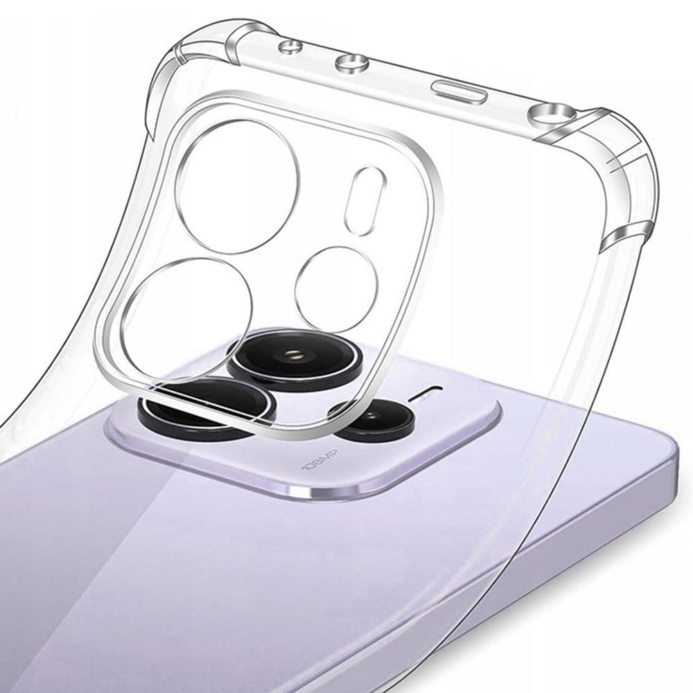 Techsuit - Shockproof Clear Silicone - Xiaomi Redmi Note 14 4G  - Clear