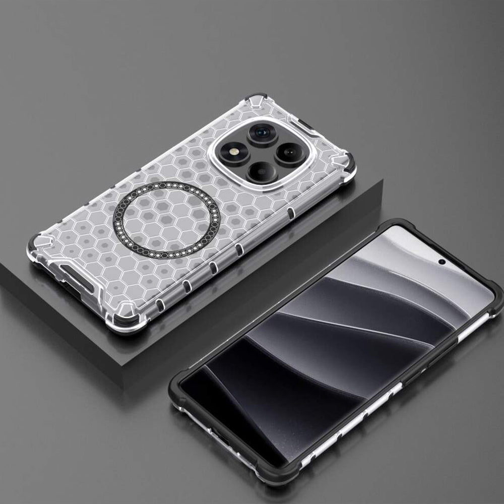 Techsuit - HoneyComb Shield MagSafe - Xiaomi Redmi Note 14 Pro 5G / Poco X7 - White