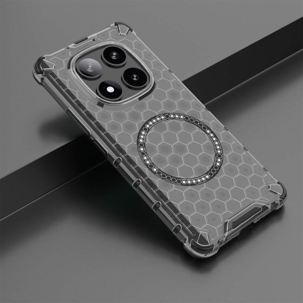 Techsuit - HoneyComb Shield MagSafe - Xiaomi Redmi Note 14 Pro 5G / Poco X7 - Black