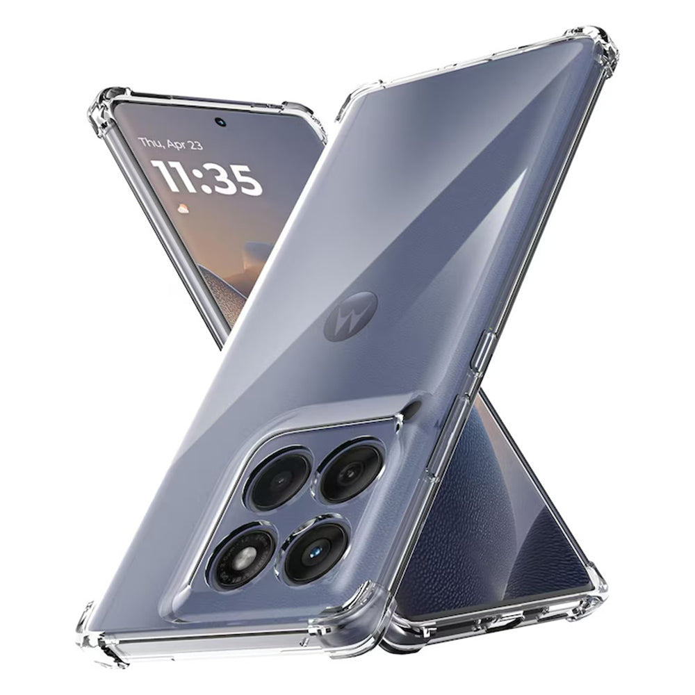 Techsuit - Shockproof Clear Silicone - Motorola Edge 60 / Edge 60 Fusion - Clear