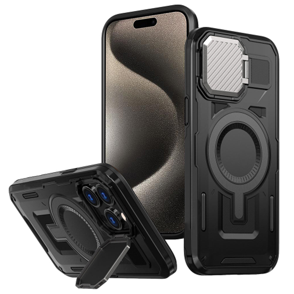 Techsuit - CamVault MagSafe - iPhone 15 Pro Max - Black