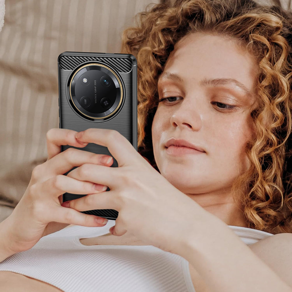 Techsuit - Carbon Silicone - Honor Magic7 Lite / X9c - Blue