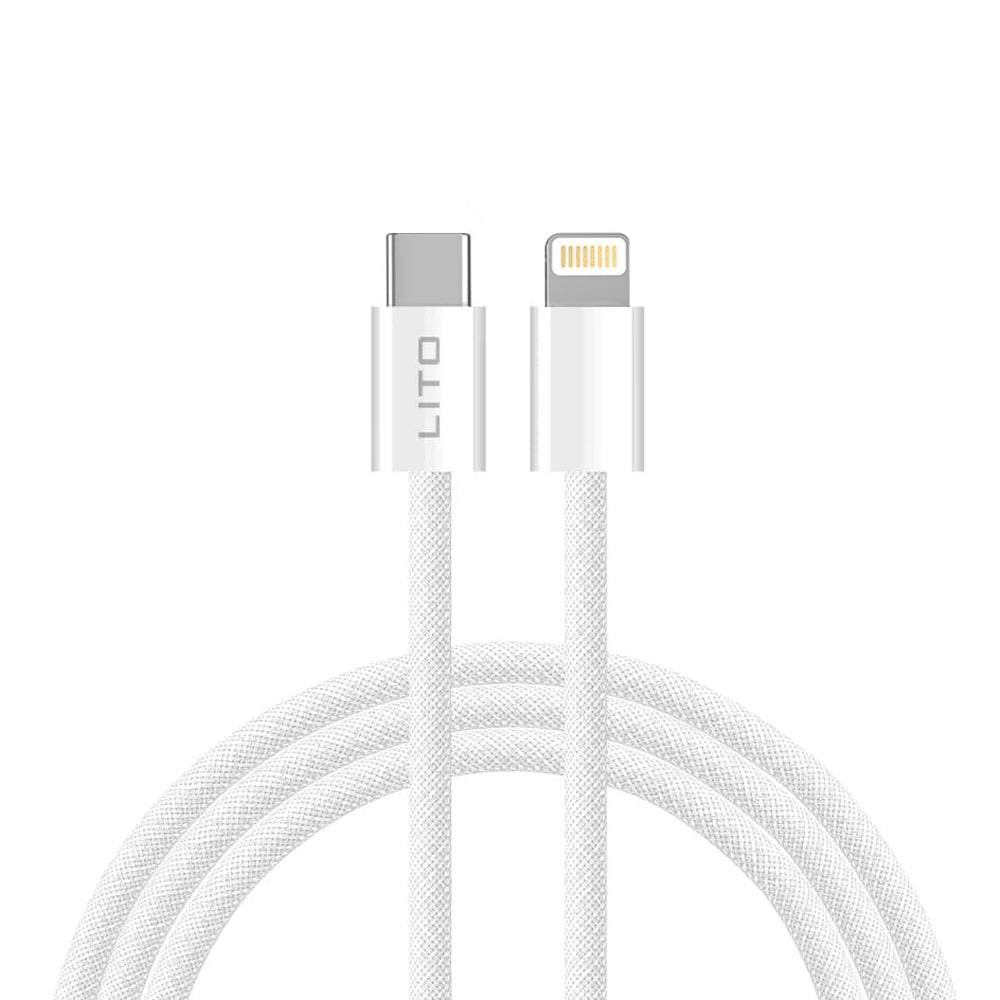 Lito - Data Cable (LD04CL) - Type-C to Lightning, Fast Charging 27W, 1m - White