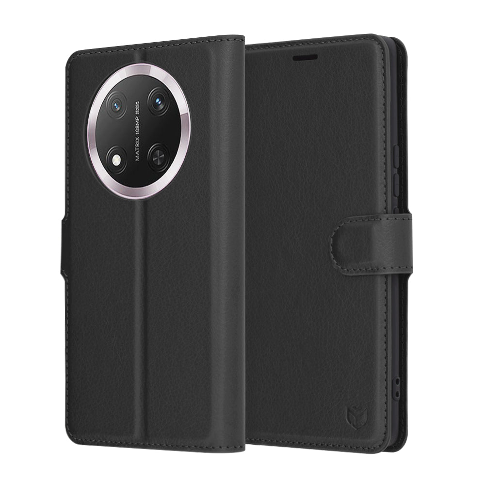 Techsuit - Leather Folio - Honor Magic7 Lite / X9c - Black