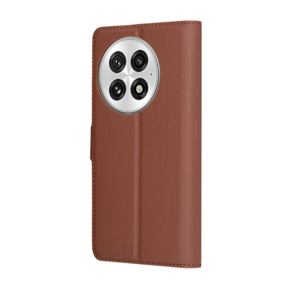 Techsuit - Leather Folio - OnePlus 13 - Brown