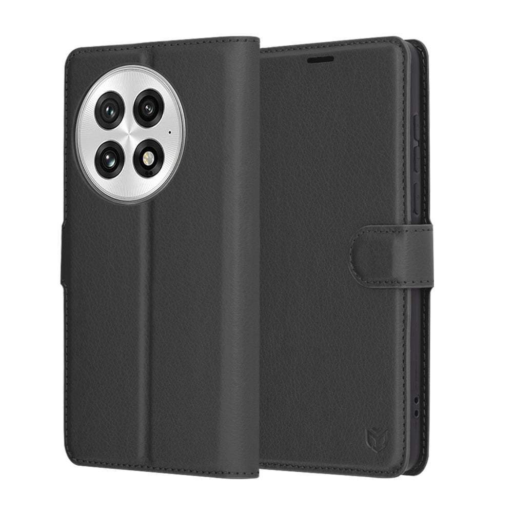 Techsuit - Leather Folio - OnePlus 13 - Black