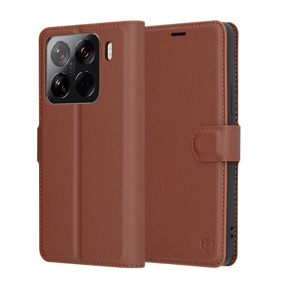Techsuit - Leather Folio - Xiaomi 15 Pro - Brown