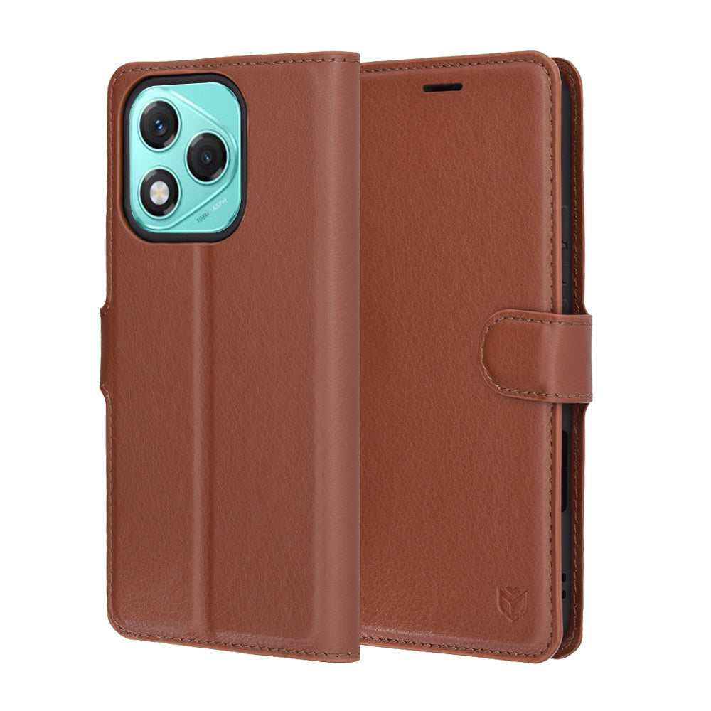 Techsuit - Leather Folio - Honor 400 Lite - Brown