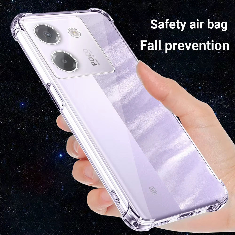 Techsuit - Shockproof Clear Silicone - Xiaomi Poco M7 Pro 5G - Clear