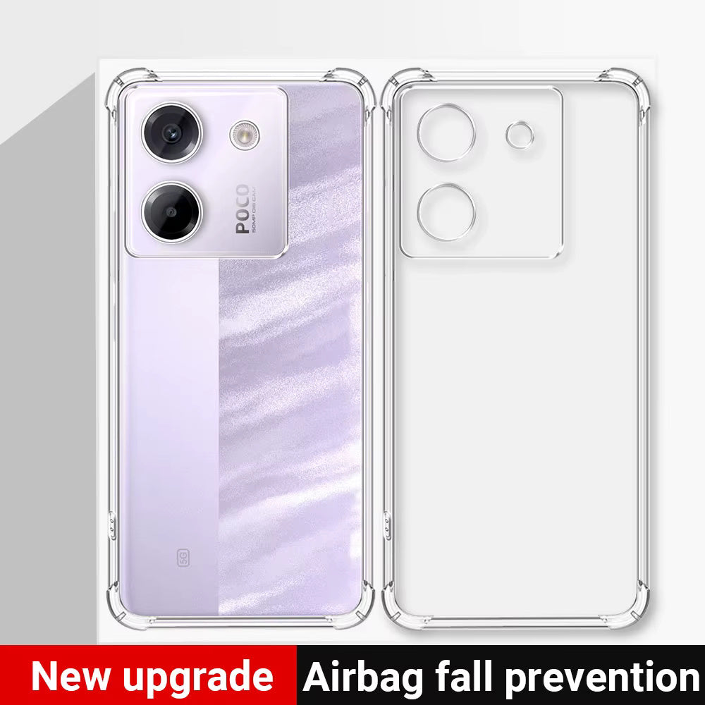 Techsuit - Shockproof Clear Silicone - Xiaomi Poco M7 Pro 5G - Clear