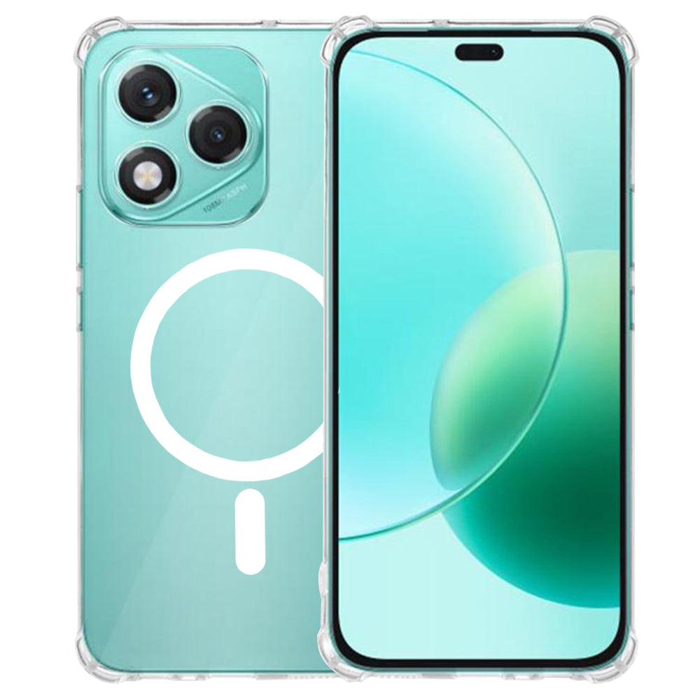 Techsuit - Shockproof Clear Silicone MagSafe - Honor 400 Lite - Clear